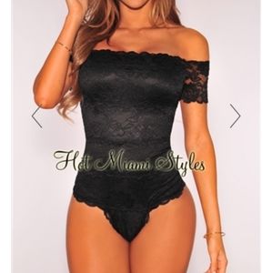 Black Lace Bodysuit